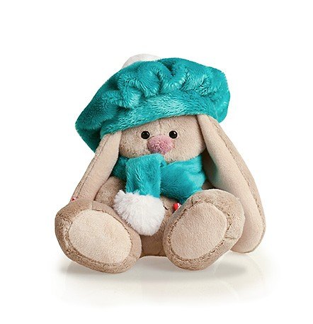 Мягкая игрушка Зайка Ми в бирюзовой беретке (15 см) (SidXm027) 2394729 — 1