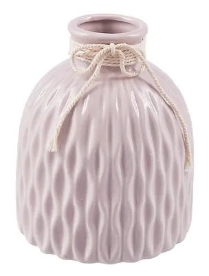 Вазочка для сухоцветов с геометрическим рисунком и декором (керамика) (12х12) (12-08000-202306-113) 2996713