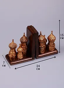 Подставка-ограничитель для книг Купола (25x8x15) (44407)