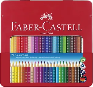 Карандаши цветные Faber-Castell, Grip, 24 цвета 255790