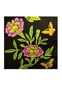 Салфетки бумажные Цветочки (1023199) (33х33см) (набор/20шт.) (Страна Карнавалия) (упаковка)