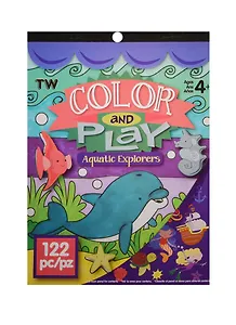 Альбом д/творч. Color and Play Морское дно (898997) (8 листов) (122 детали) (3 страницы с наклейками) (4+)