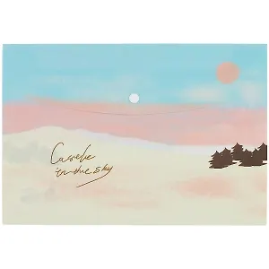 Папка-конверт на кнопке «Небо», А4