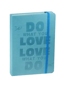 Книга для записей А5 96л "Love" бирюзовая,  Link Art