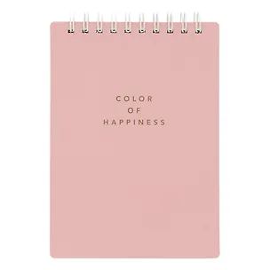 Блокнот А6 100л кл. "Block", розовый, карт.обл., спираль, микротекстурирование, ламинация 3077587