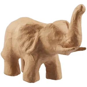 Фигурка из папье-маше объемная Слоник "хобот вверх" 12*21*17см (SA108)