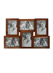 Фоторамка на 6 фотографий дерево