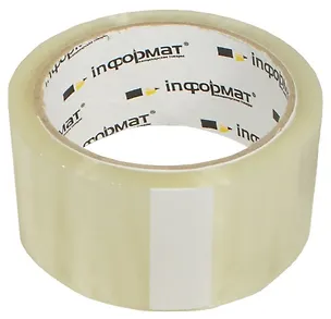 Лента клейкая прозрачная, 50мм*66м, inФормат 235687