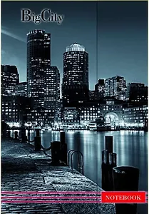 Записная книжка, Феникс+ А6 (102*148мм) 120л. Notebook Мегаполис тверд. обл. на магн. застеж. тис.фольг. 3797