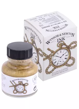 Тушь художественная Winsor&Newton, 14 мл, золотой металлик — 261820 — 1