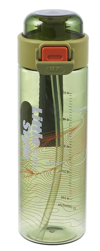 Бутылка Little Style Карта (темно-зеленая) (пластик) (630мл) (12-7306-202604_33) 3163308 — 1