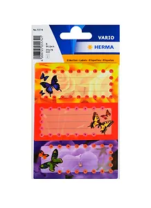 Наклейки для тетрадей "Бабочки", 3шт.на листе, Herma