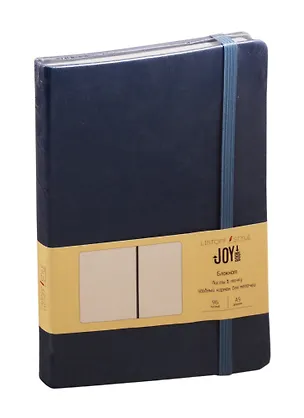 Книга для записей А5 96л тчк. "JOY BOOK. Серый маренго" 7БЦ, иск.кожа, тонир.офсет, скругл.углы, ляссе 256577