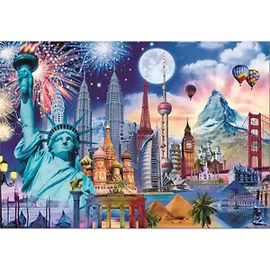 Паззл Educa 2000 эл. 96*68см. "Памятники мира" 15538