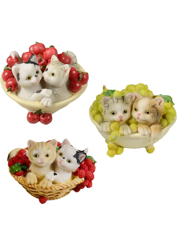 Фигурка Котята в ягодах (9х6) (162-227) 2562039 — 1