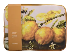 Папка А4 на молнии "ART. Гарцони Д. Лимоны" кож.зам, Schiller