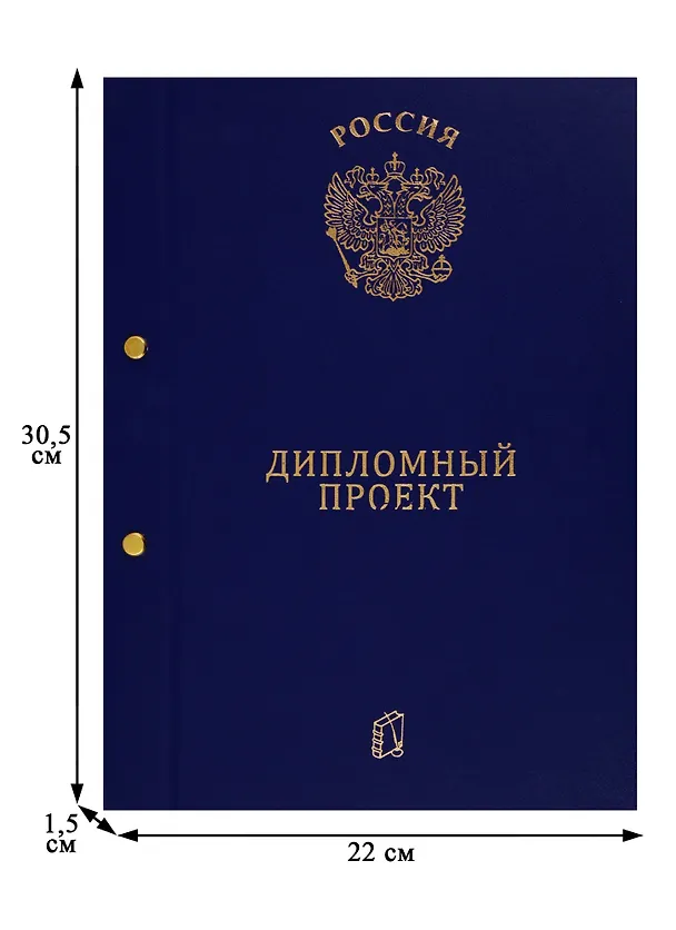 Обложка "Дипломный проект" ассорти, бумвинил 250742 — 6