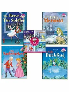 Читаем вместе. Сборник сказок. Уровень 3 (CD+4 книги: Русалочка, Щелкунчик, Гадкий утенок, Стойкий оловяный солдатик)