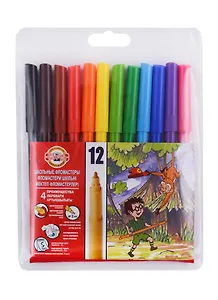 Фломастеры Koh-I-Noor, 12 цветов