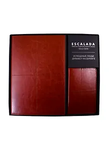 Записная книжка А5+ "Сариф", коричневый, 120 листов + обложка для паспорта