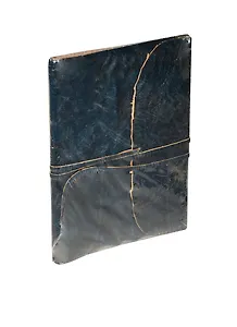 Блокнот в кожанной обложке зеленый (72 стр) (NBLN000091) (Листопадова)