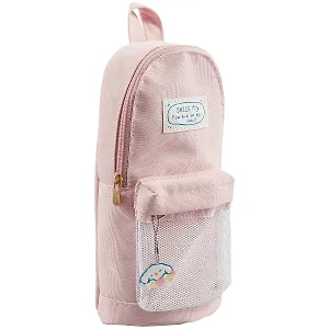 Пенал-рюкзачок на молнии Smile, пастель, 20х7х4, ткань