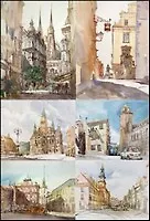 Декупажная карта Польша акварель Rize (103)