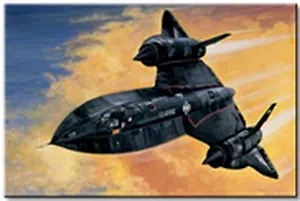 Модель, сборная, Italeri, Самолёт SR-71 Blackbird with Drone, 1:72