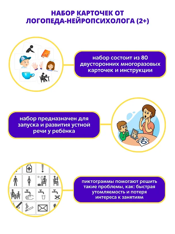 Книга Асборн - карточки. Запускаем речь с нейропсихологом 2+ (Наталья Талызина) — 2