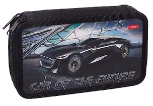 Пенал 2 отделения "Car of the future" 19*11 см 3080318