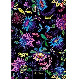 Записная книжка, Эксмо А5- (132*186) 80л. Книги для записей Орнамент. Цветущий сад твердая обложка с поролоном
