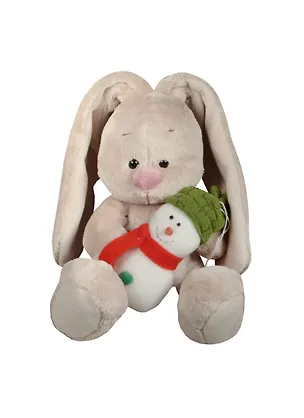 Мягкая игрушка Зайка Ми со снеговичком (15см) (SidXm-128) (Буди Баса) 2490136
