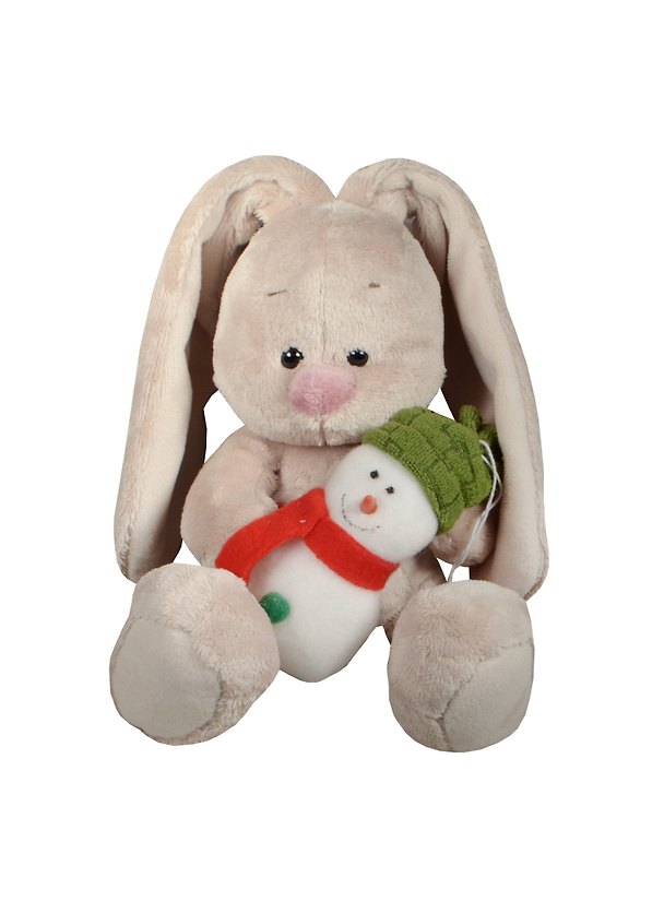Мягкая игрушка Зайка Ми со снеговичком (15см) (SidXm-128) (Буди Баса) 2490136 — 1