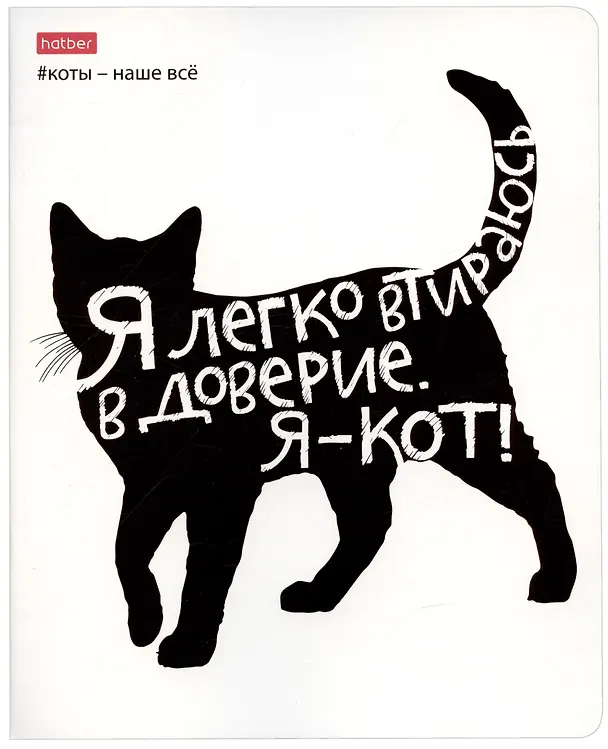 Тетрадь общая «Коты - наше всё», 48 листов в клетку, A5, в ассортименте - Hatber 2900114 — 6