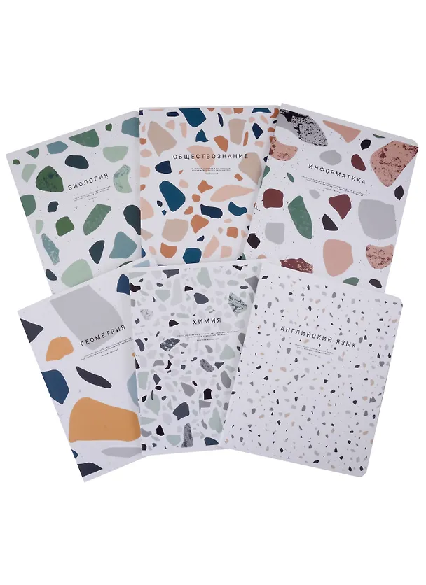 Тетради предметные Be Smart, Terrazzo, 48 листов, 12 штук 2970893 — 5