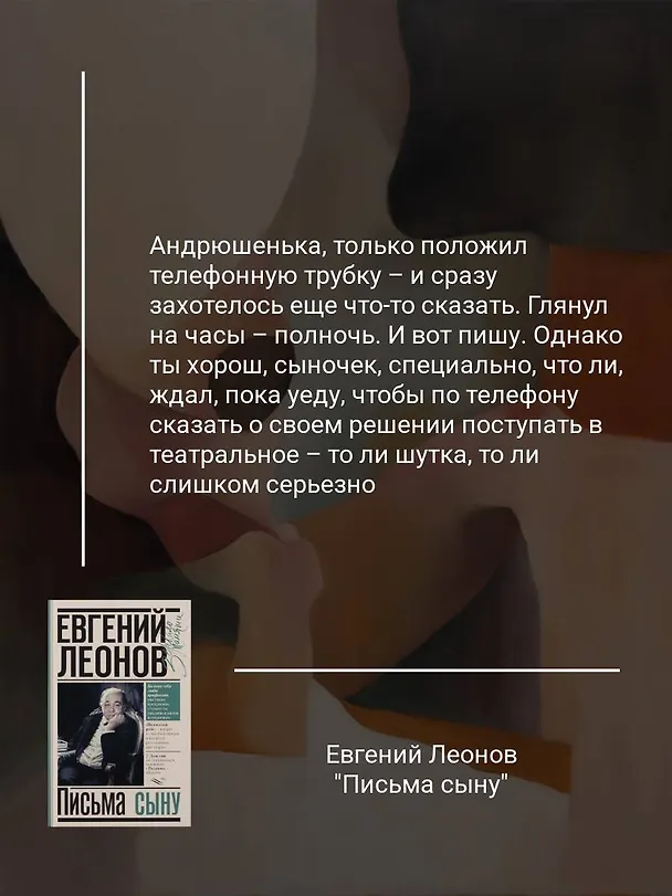 Книга Письма сыну (Евгений Леонов) — 6