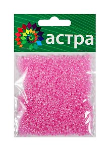 Набор д/творчества АСТРА Бисер 11/0 20гр 155 розовый/жемчужный