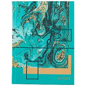 Ежедневник недат. А6 112л "Мраморные узоры" 7БЦ, мат.лам, тисн.зол.фольгой, офсет