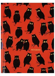 Записная книжка А6 64 листа "Графика. Совы"
