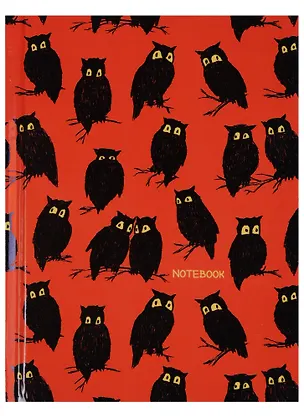 Записная книжка А6 64 листа "Графика. Совы" 244876