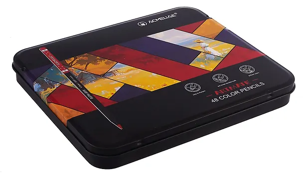 Карандаши цветные 48цв "Blackwood Artmate" мет.футляр, супермягкие, утолщ.грифель 4мм, ACMELIAE 3100409 — 2