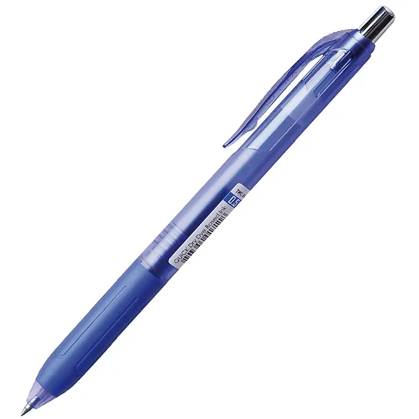 Шариковая ручка синяя автоматическая 0,5 мм, Quick Dry, Crown 2930553 — 1