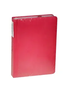 Ежедневник недат. А6 136л "VELVET" оранжевый флуор, иск.кожа, ляссе, Bruno Visconti