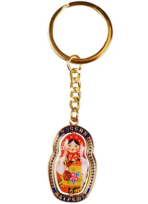 Брелок Матрешка в ассортименте (металл) (01-34AS-40) 2596765