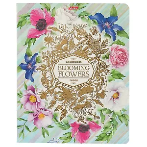 Тетрадь в клетку Hatber, Blooming flowers, 48 листов, в ассортименте
