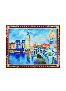 Алмазная мозаика 40х50см с подр.,с полн. заполн., камни разн. форм. (33 цв.) Лондон. Арт. WK005