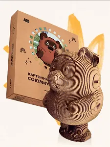 Конструктор из картона Декоративный бюст - 3D пазл Винни-Пух