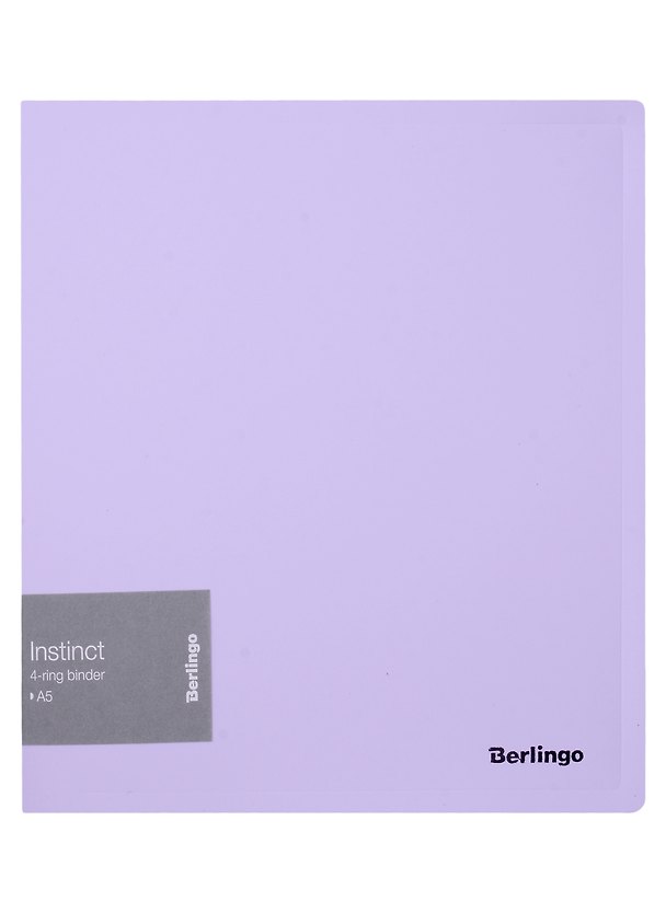 Папка 4 кольца А5 "Instinct" 35мм, 700мкм, лаванда 2926975 — 1