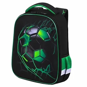 Ранец  KIDSS MINI "Green ball" 1 отд., 35*27*12,5см, 2 кармана