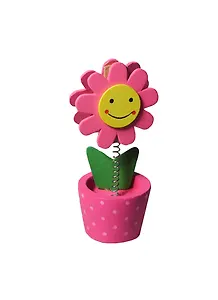 Визитница деревянная цветочек улыбка с рисунком цвета микс (450171)